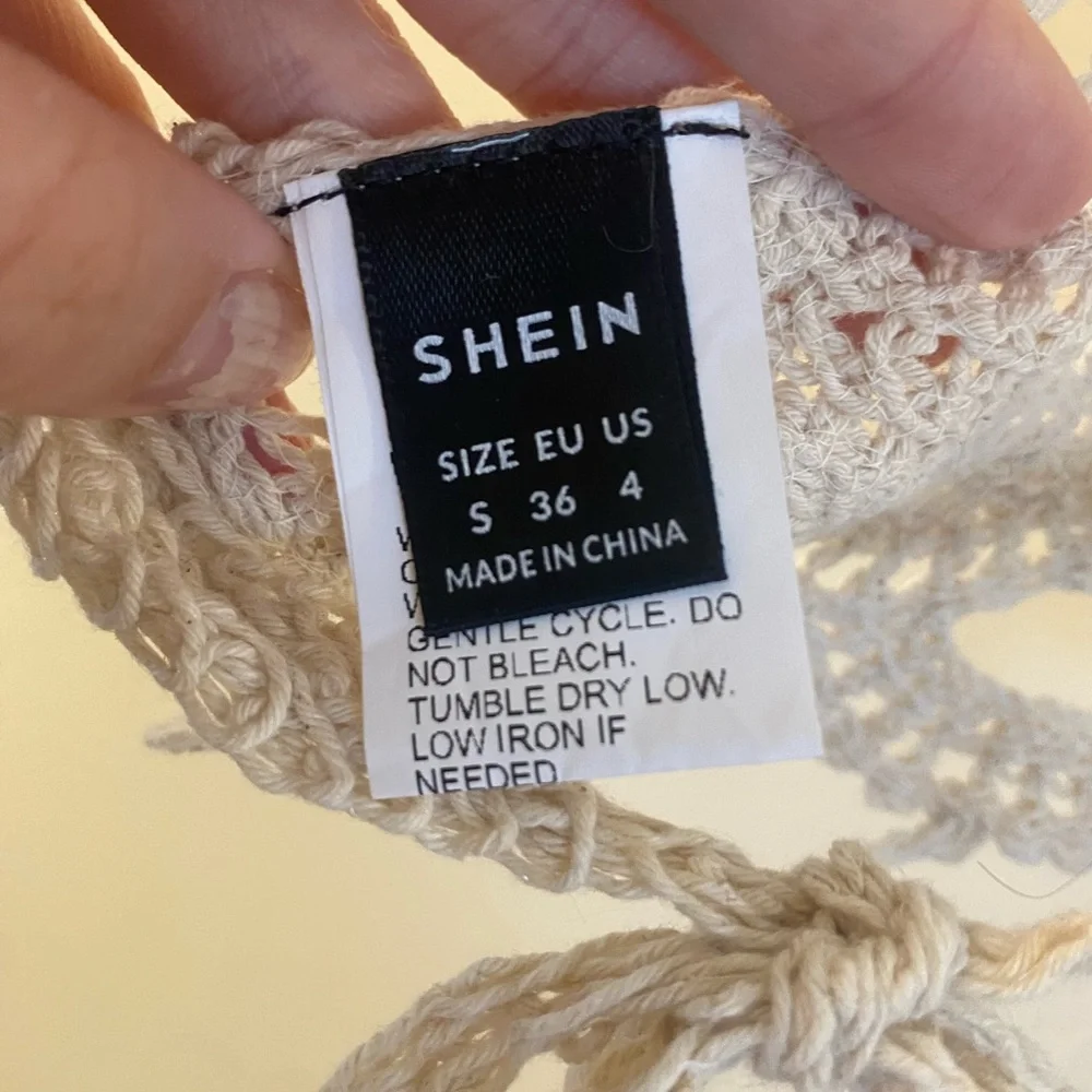 Shein Crochet Halter Top in Cream - Picture 3 of 3